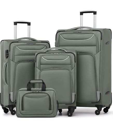 Amazon.com | IZOD Liam Softside Luggage Set with Spinner Wheels